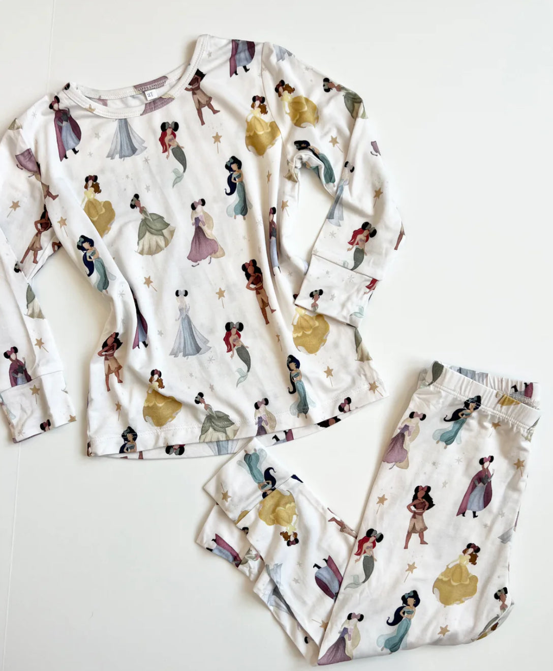 princess magic bamboo pajamas // ZIPPY or LONG-SLEEVE TWO-PIECE
