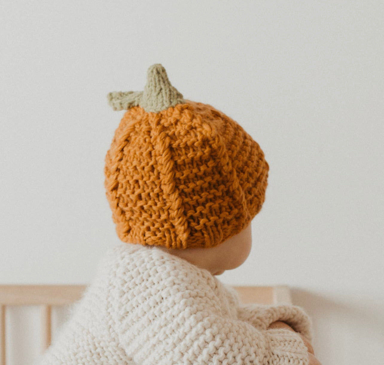 lil pumpkin knitted beanie