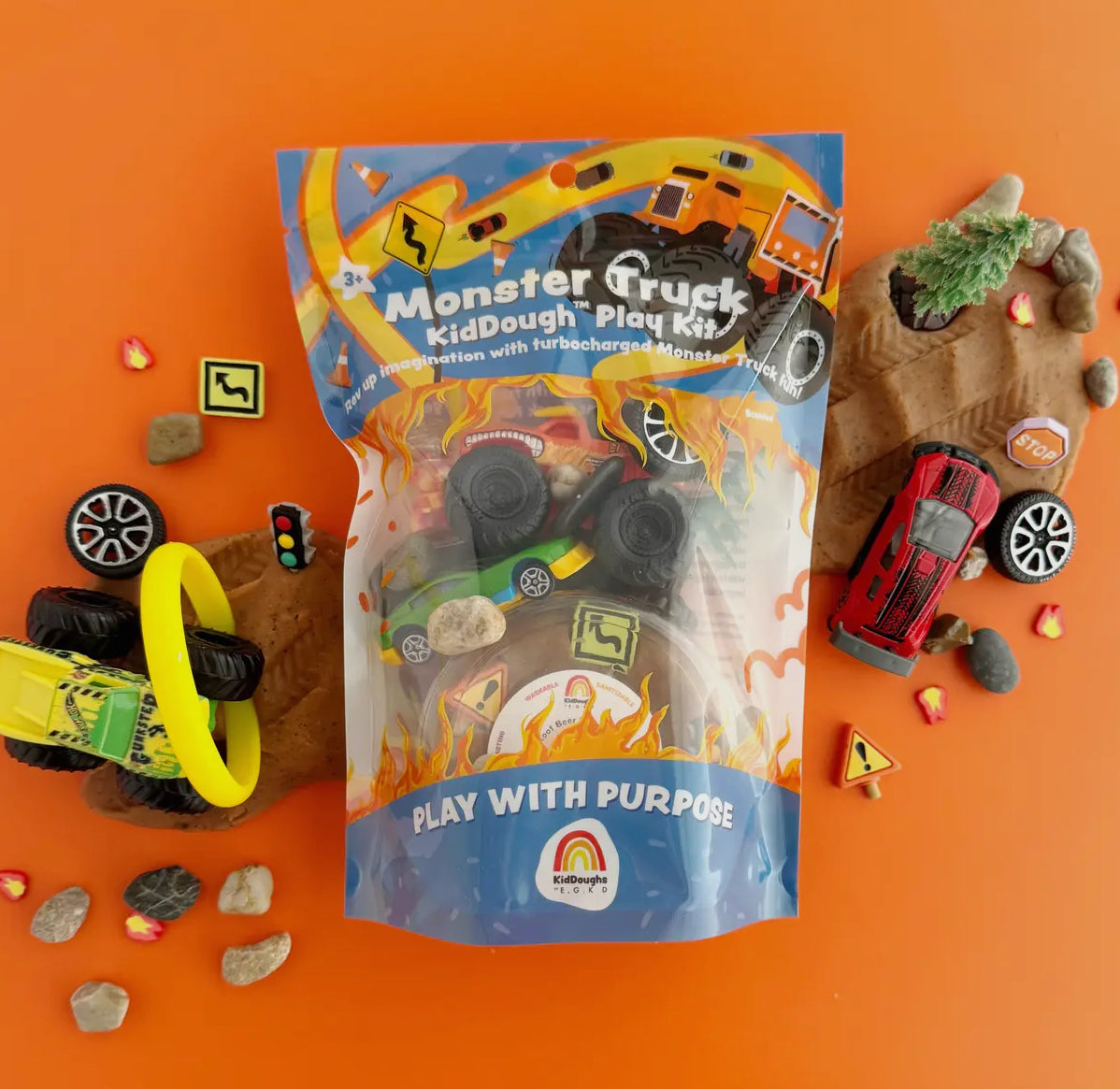 monster truck kid-dough play kit