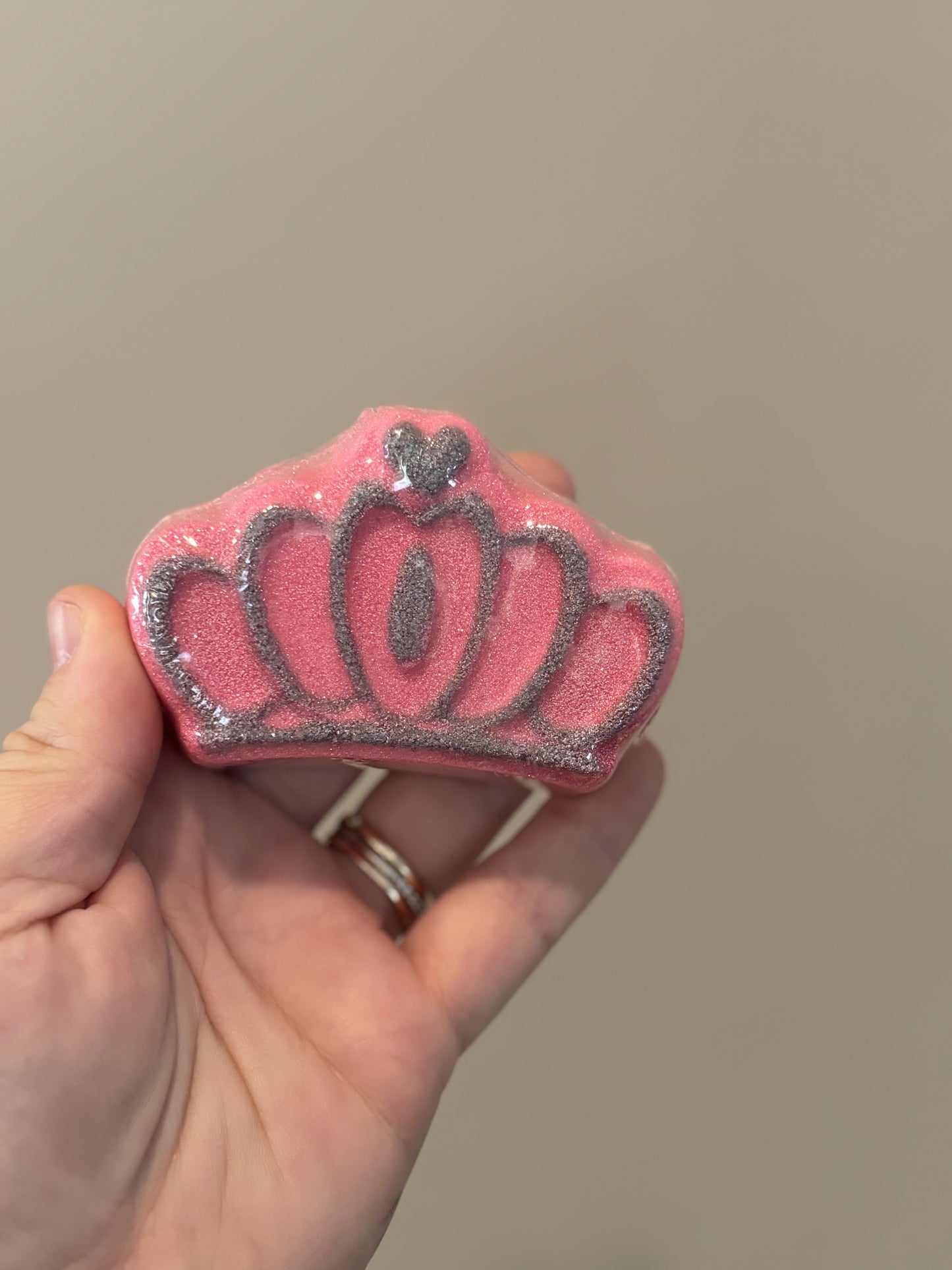 princess crown bath bomb // surprise princess inside!