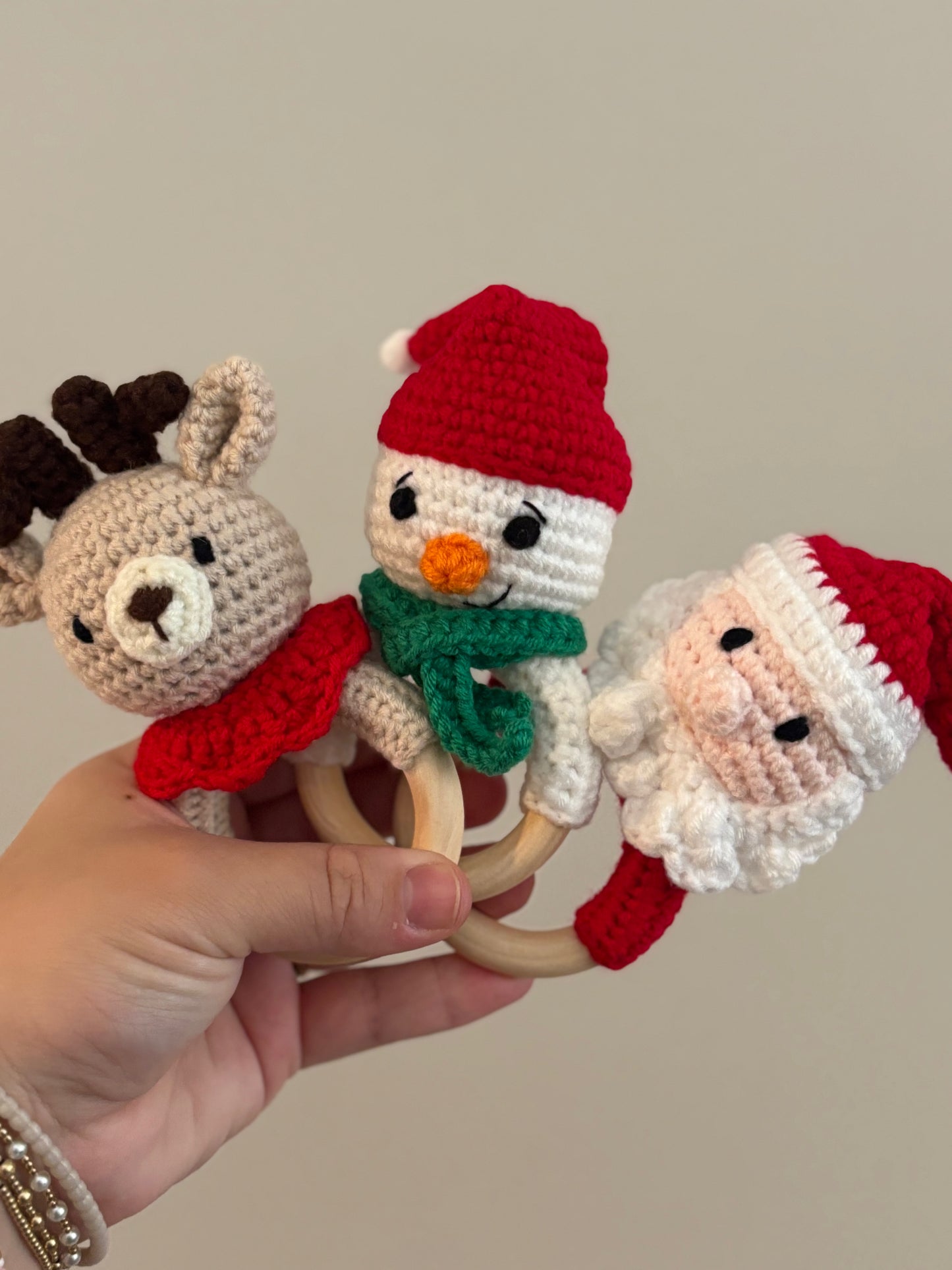 crochet rattles // christmas edition