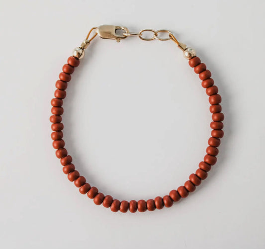 baby/toddler bracelet // deep red
