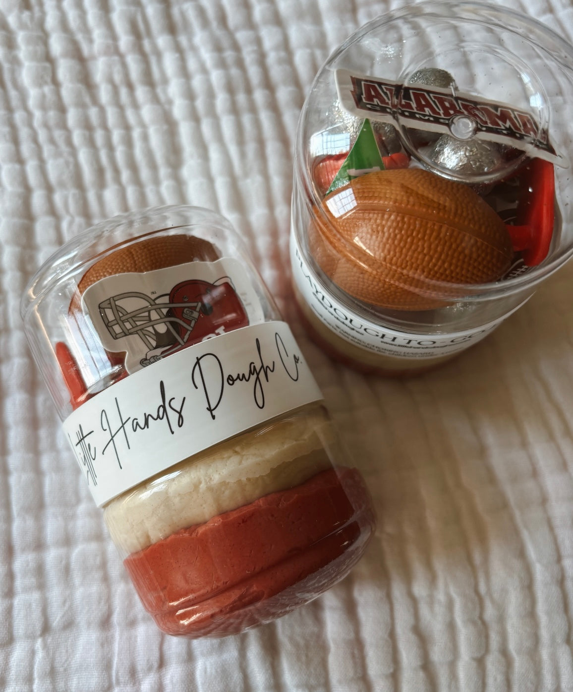 limited edition alabama / auburn football dough-to-go jars (*kaldi kollective exclusive item!*)