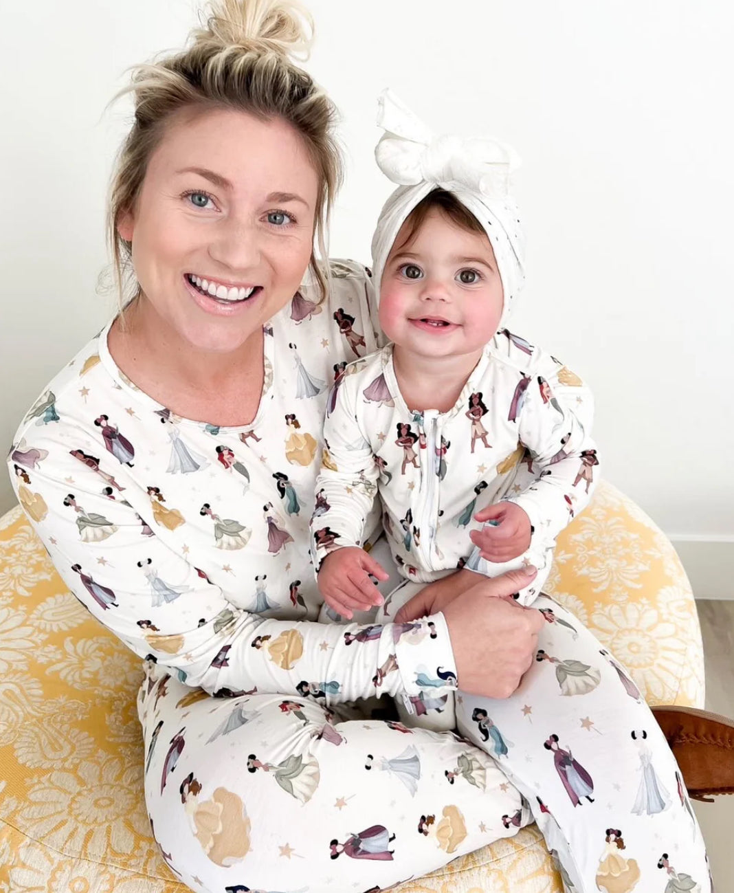 princess magic bamboo pajamas // ZIPPY or LONG-SLEEVE TWO-PIECE