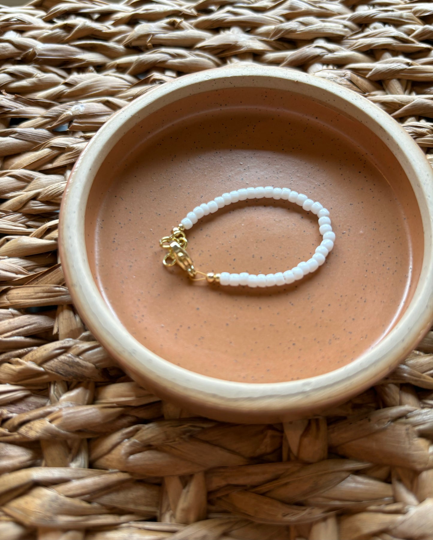 baby/toddler bracelet // white