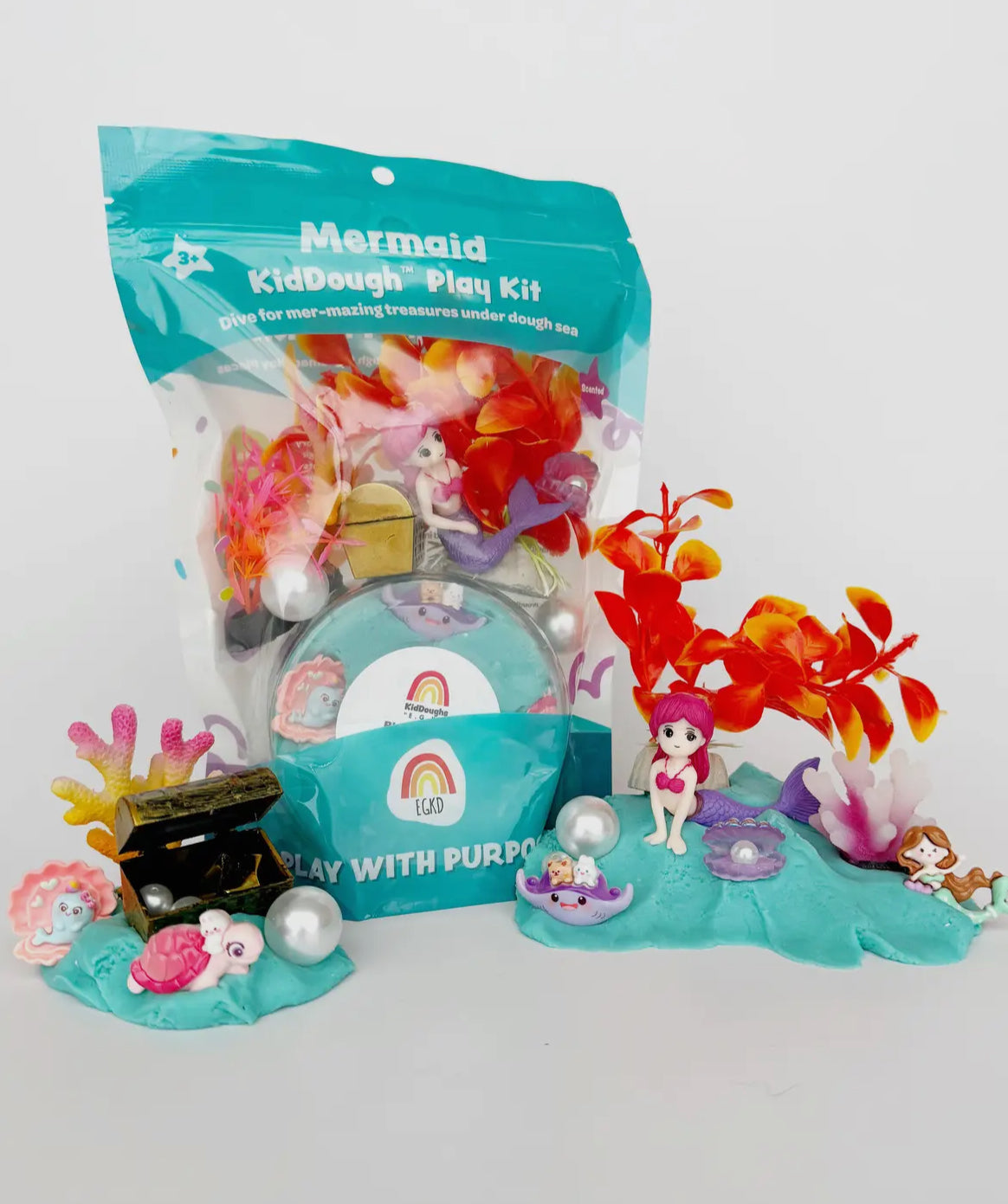 mermaid kid-dough play kit
