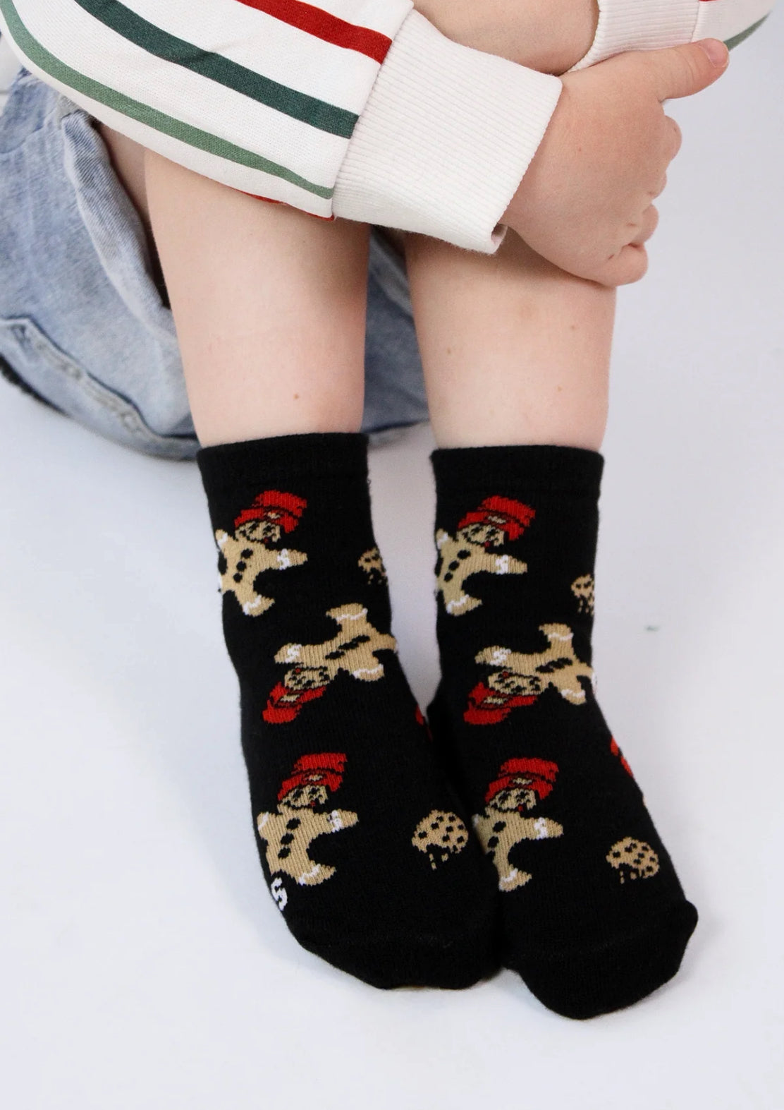 gingerbread cookie tester socks