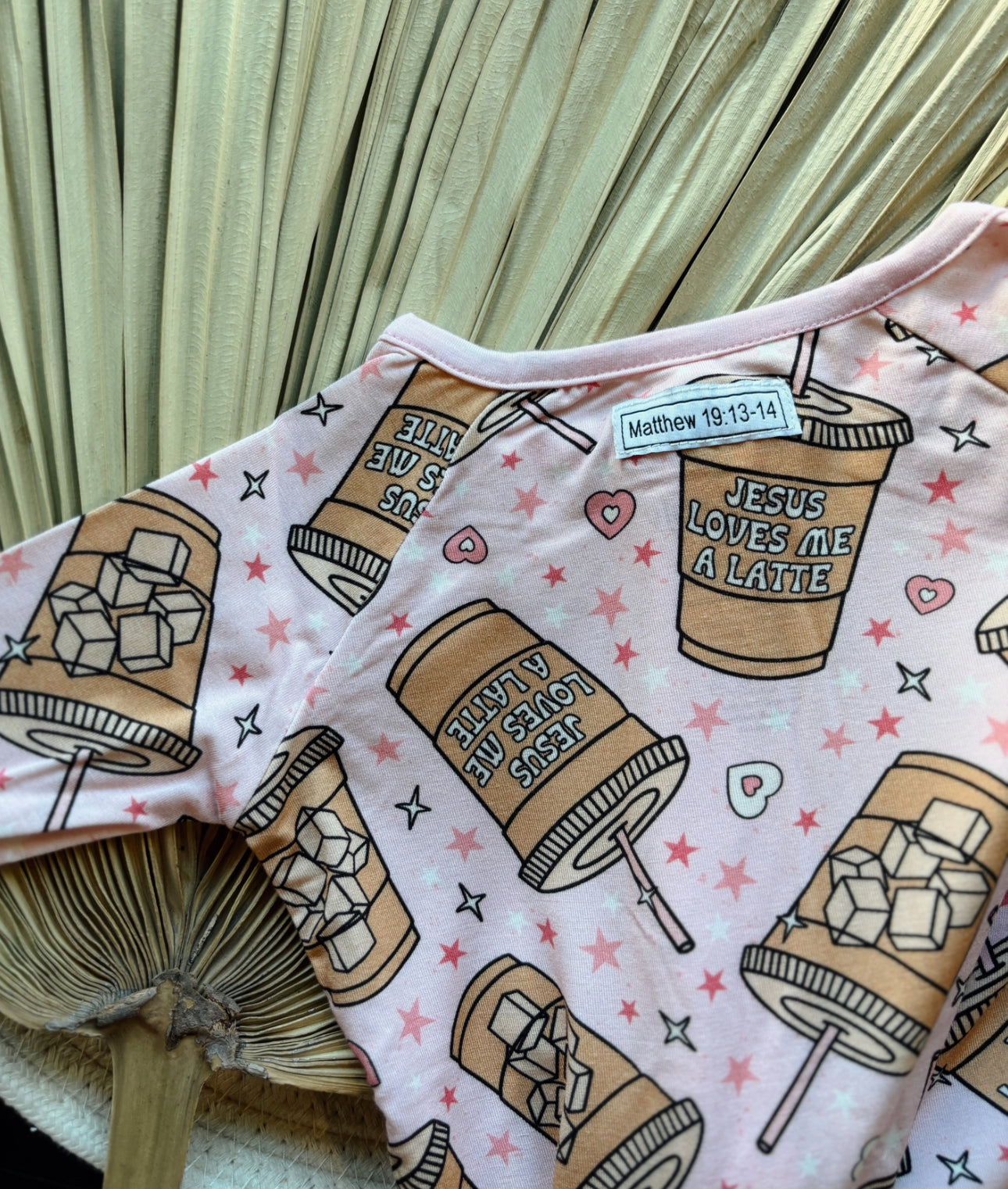 jesus loves me a latte bamboo pajamas // ZIPPY or TWO-PIECE