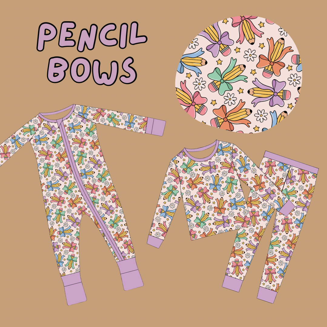 pencil bows BAMBOO PREORDER // OPEN UNTIL 5.12 // SHIPS IN JULY