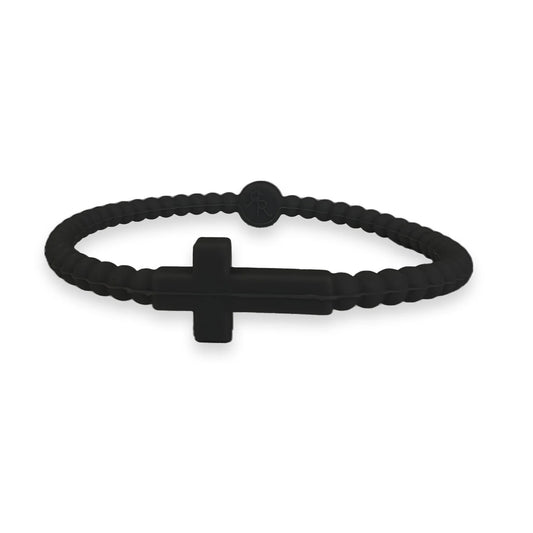 set of 5 jesus bracelets // black