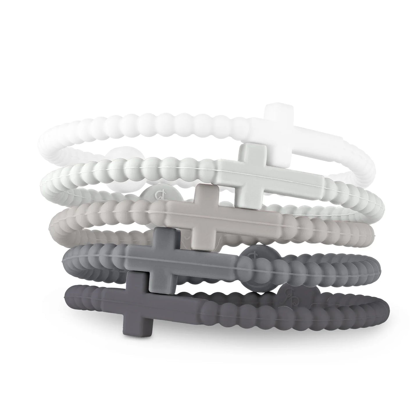 set of 5 jesus bracelets // alloy
