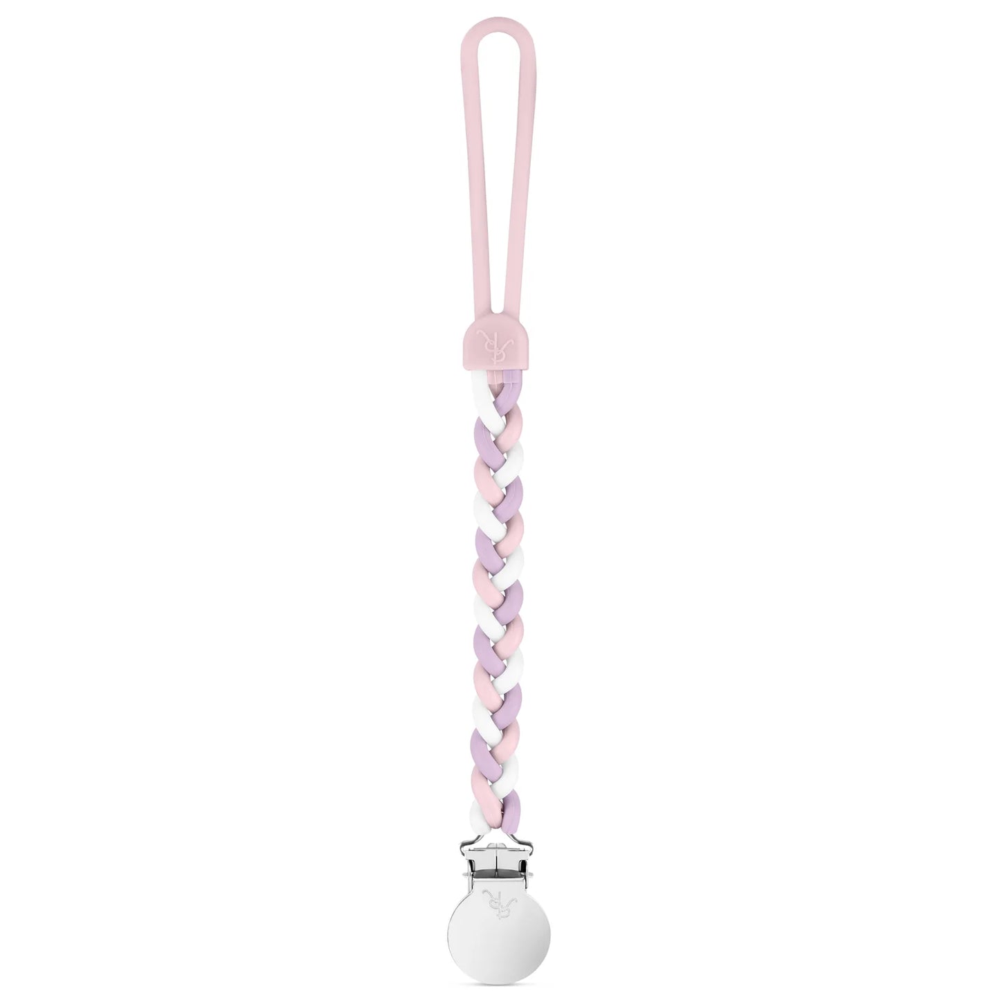 braiden pacifier clip // pink + purple