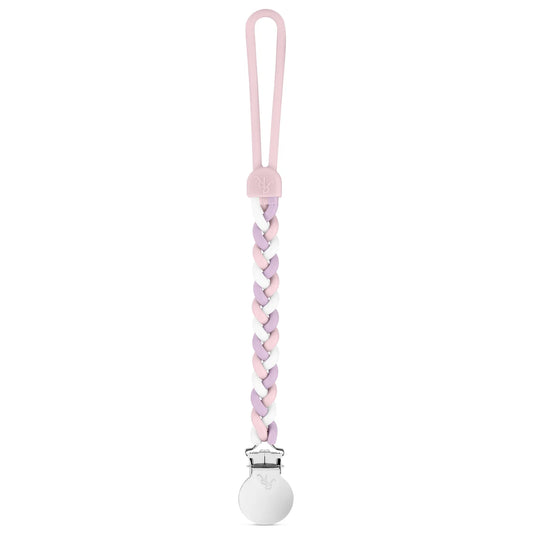 braiden pacifier clip // pink + purple