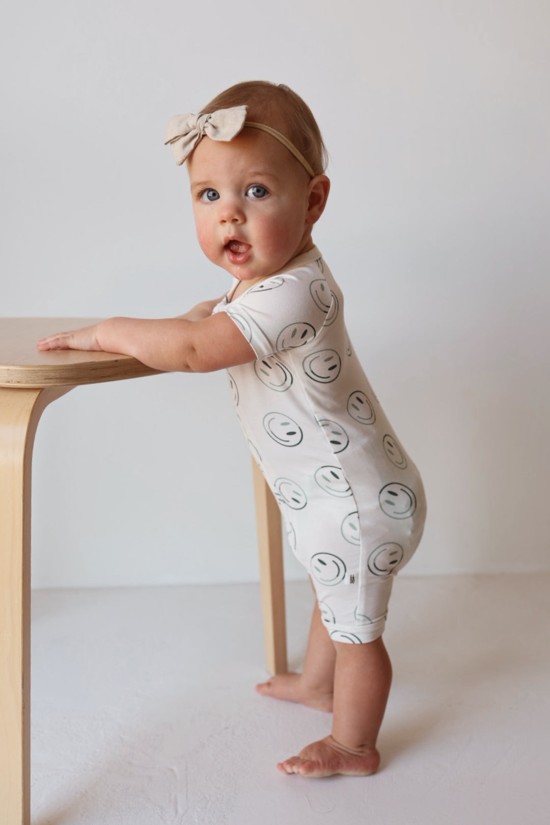 green smiles bamboo pajamas // SHORTIE (mama + me)