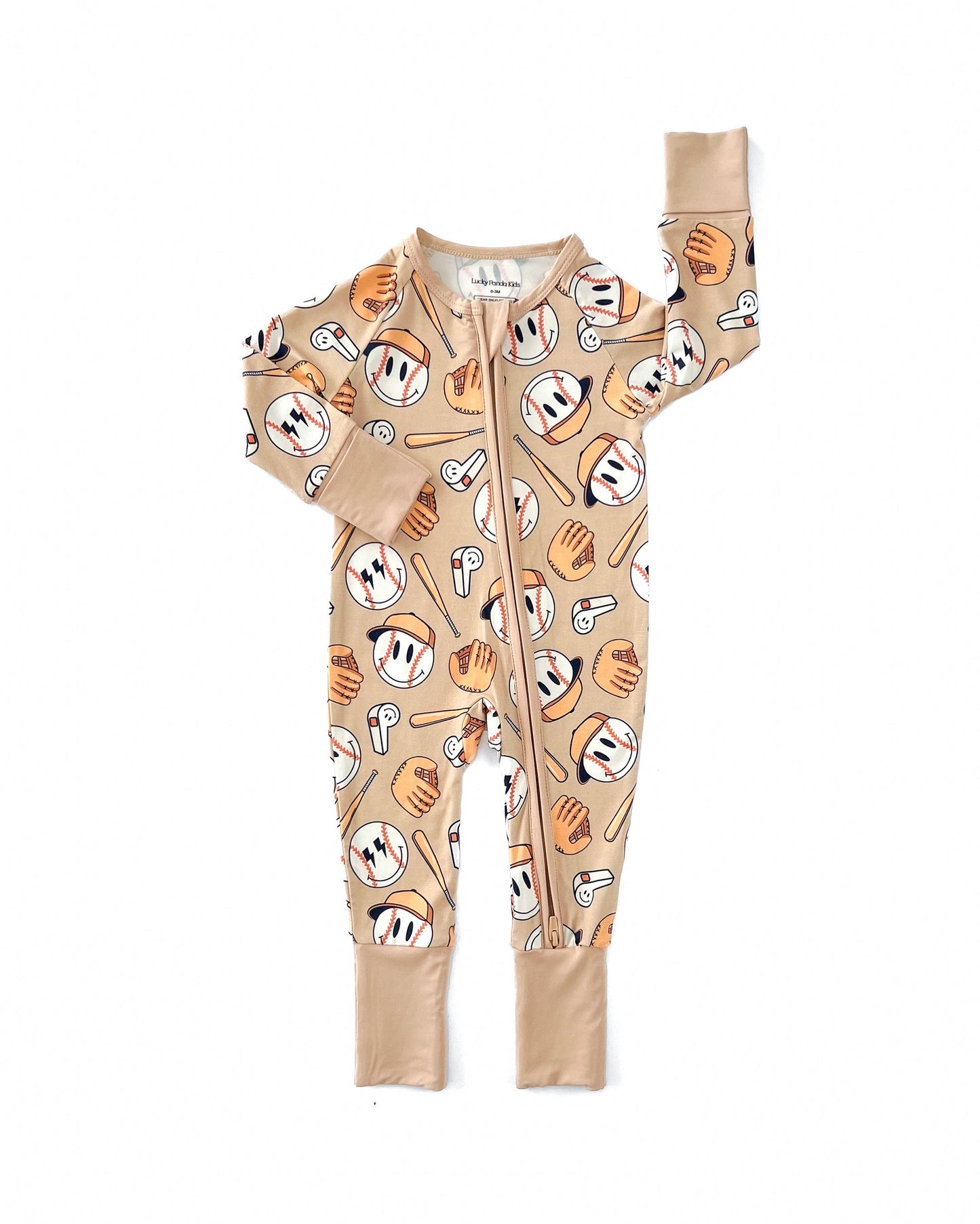 baseball bamboo pajamas // ZIPPY