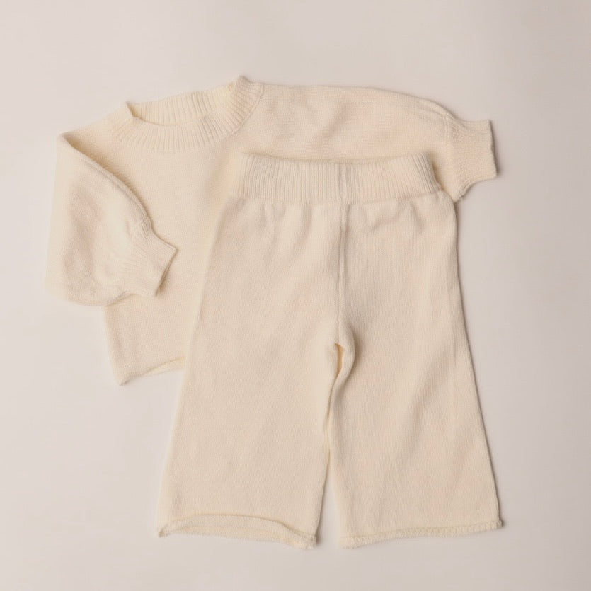 presley knit set // ivory
