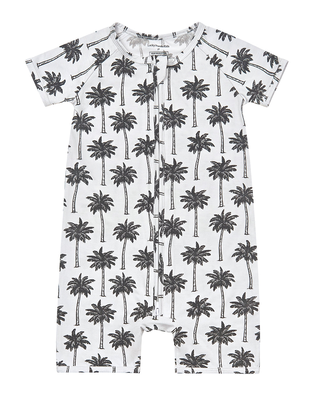 white palm bamboo pajamas // SHORTIE