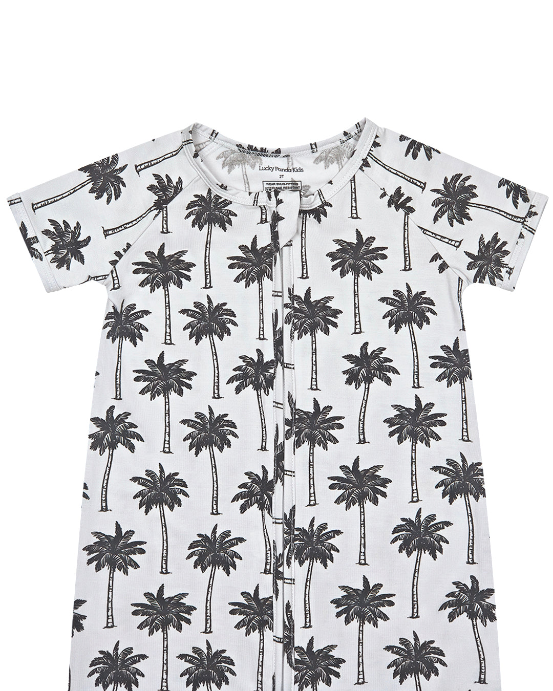 white palm bamboo pajamas // SHORTIE
