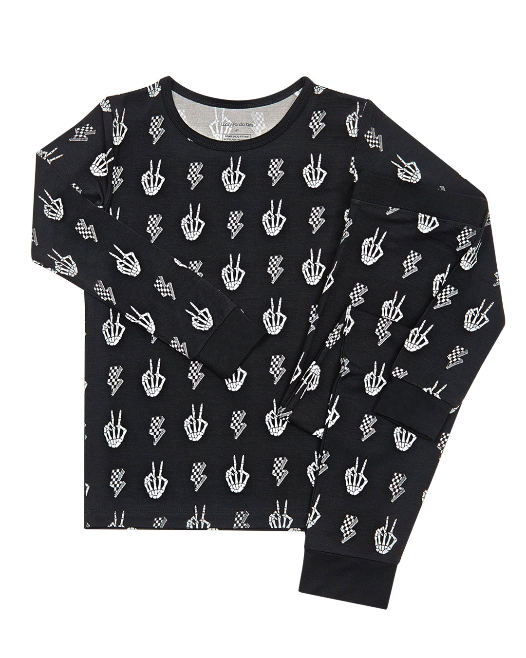 skelly vibes bamboo pajamas // LONG-SLEEVE TWO-PIECE SET