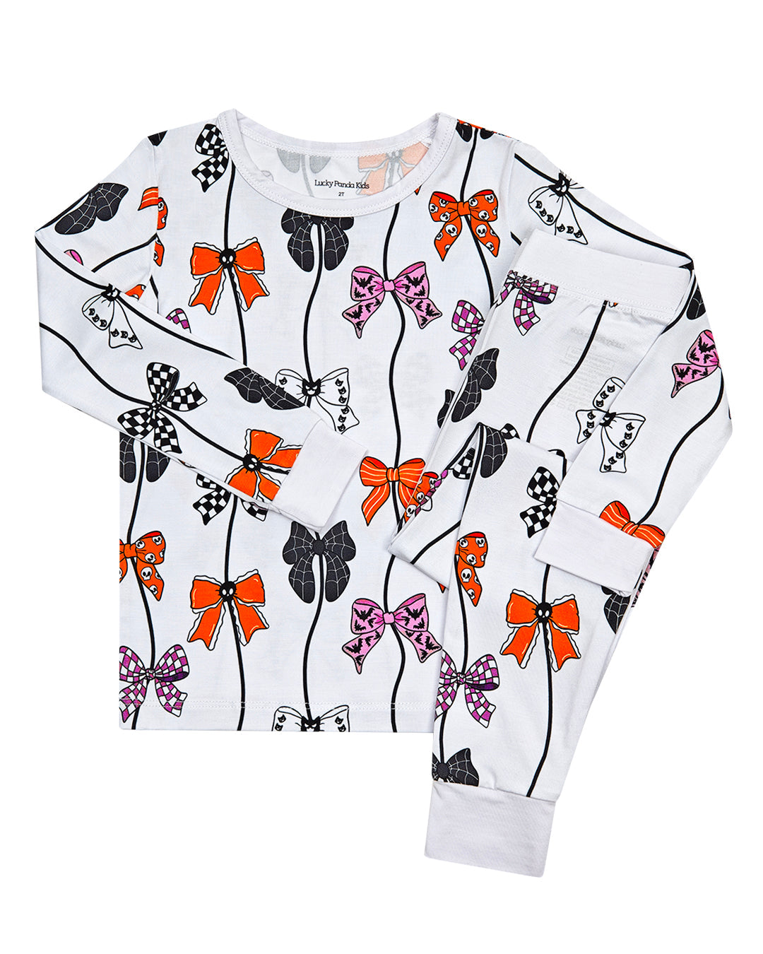 spooky bows bamboo pajamas // LONG-SLEEVE TWO-PIECE SET