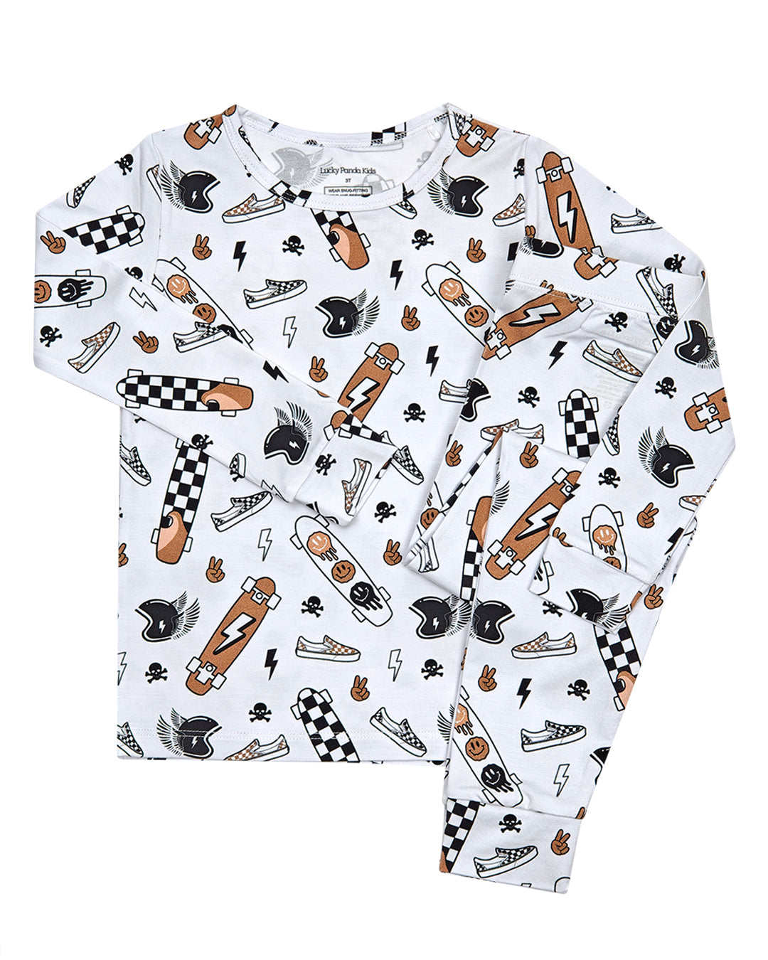 skater bamboo pajamas // LONG-SLEEVE TWO-PIECE SET