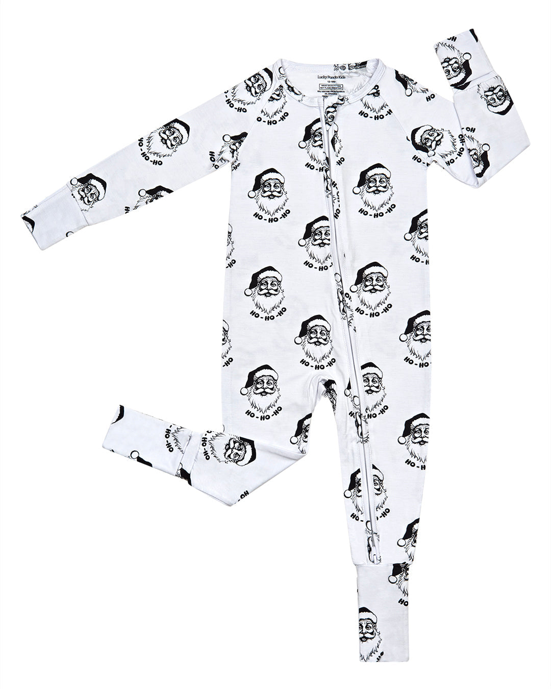 cool santa bamboo pajamas // ZIPPY