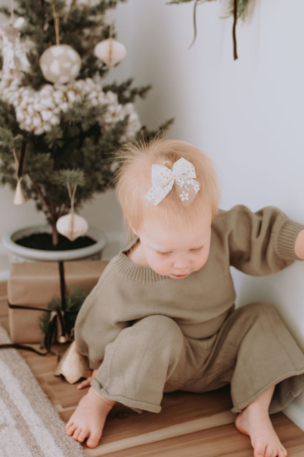presley knit set // greyish green