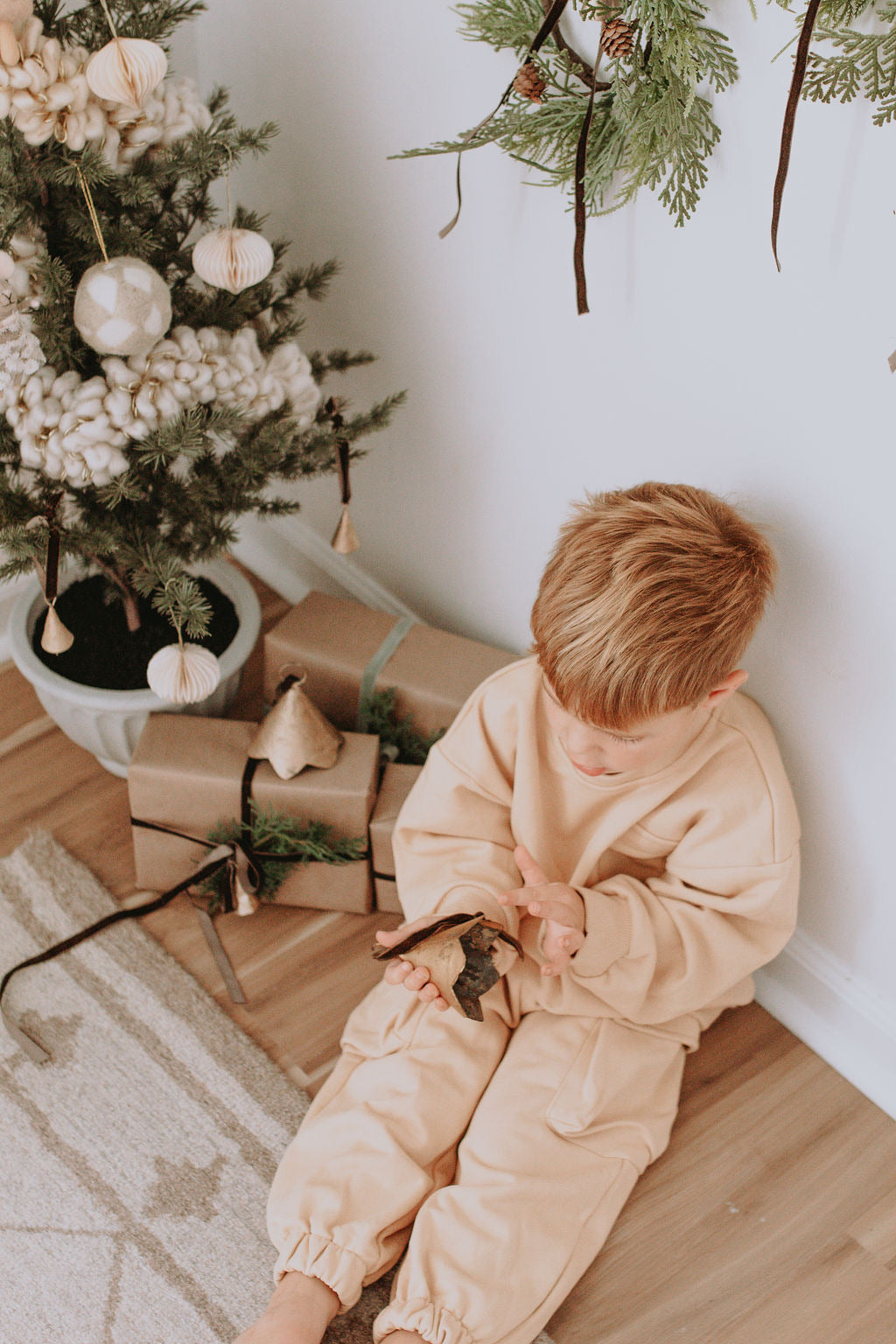 cargo sweatsuit set // cream