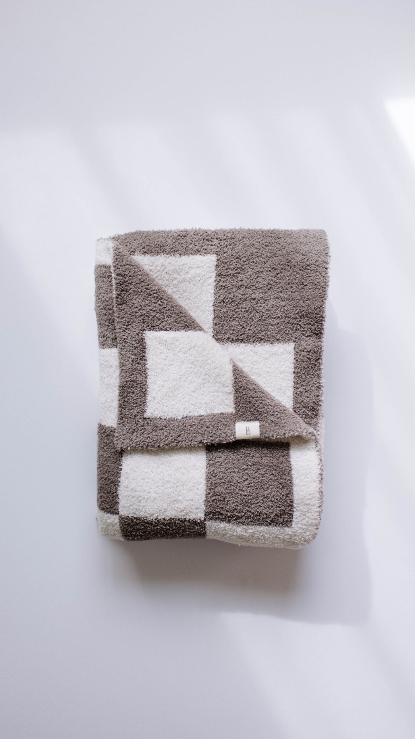 plush blanket // mushroom checkerboard