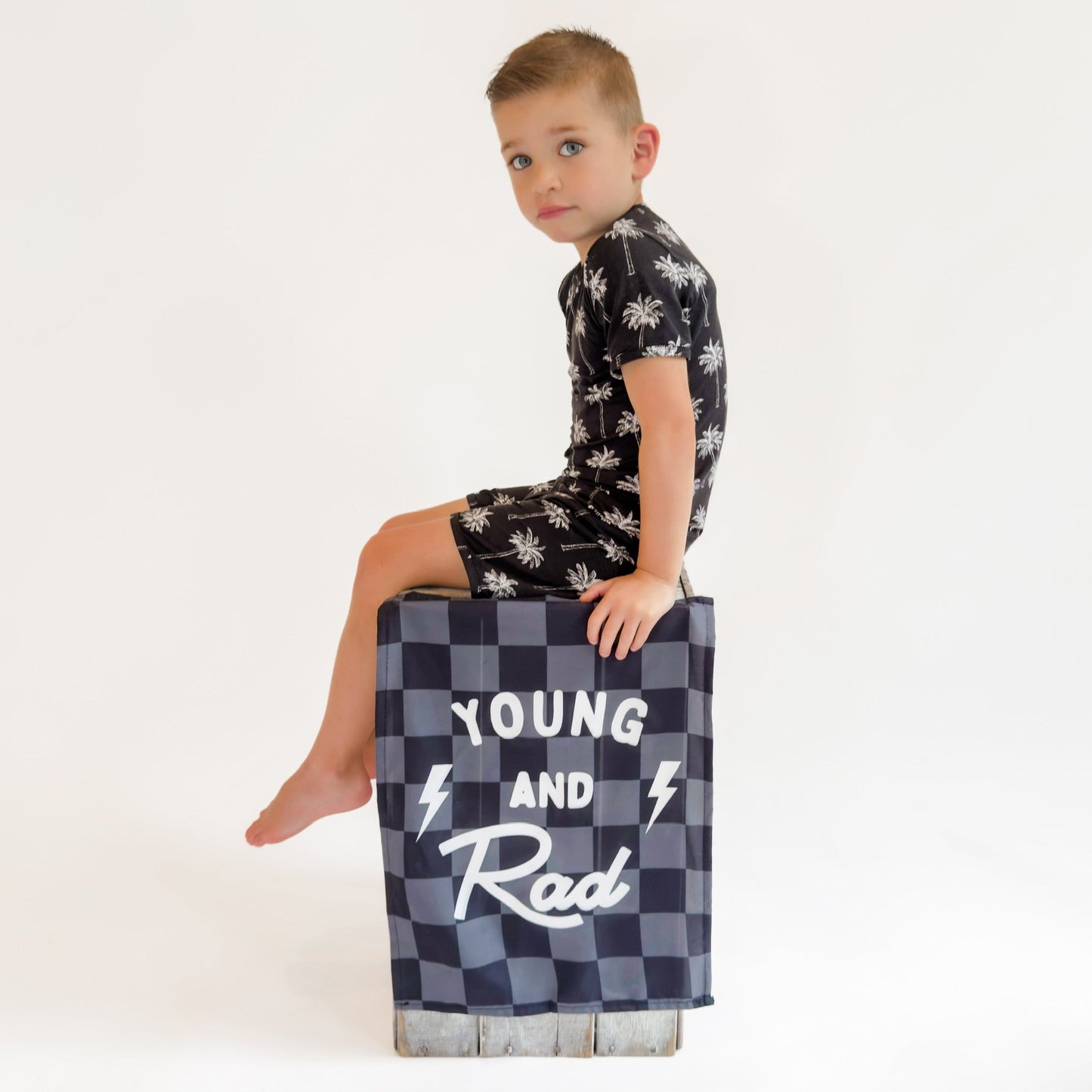 black palm bamboo pajamas // SHORTS SET (sizing up to 8/9)