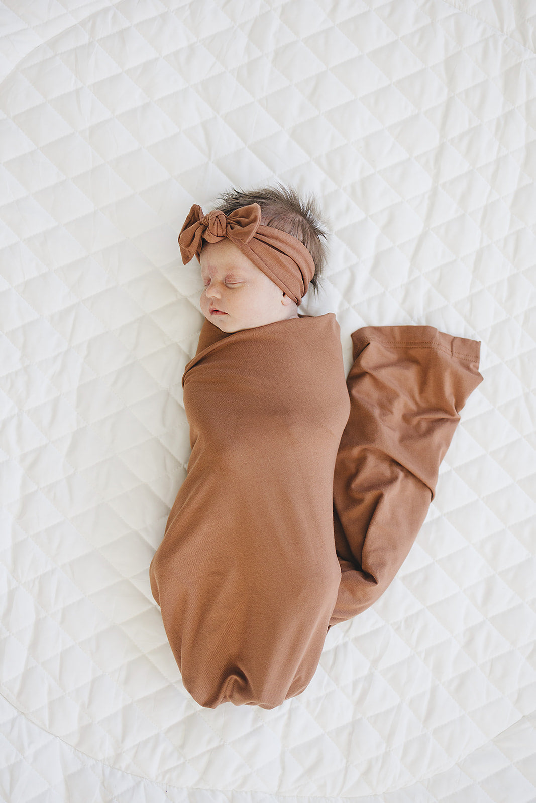 bamboo stretch swaddle // rust