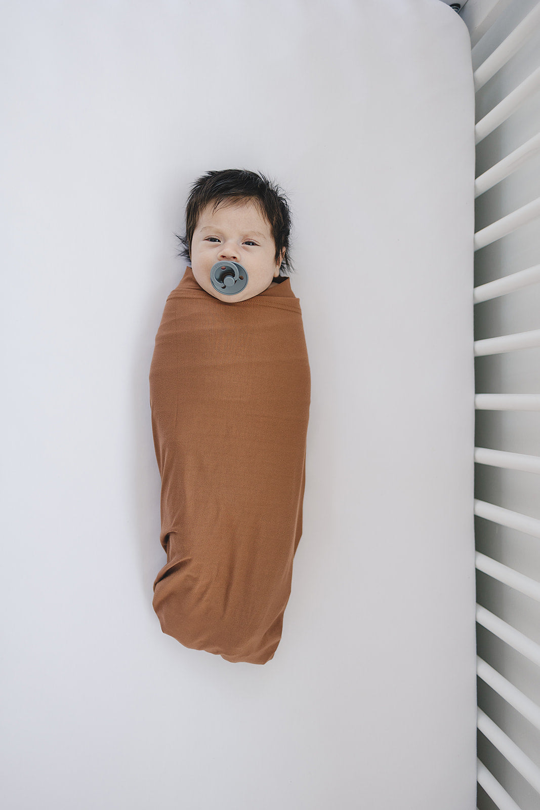 bamboo stretch swaddle // rust