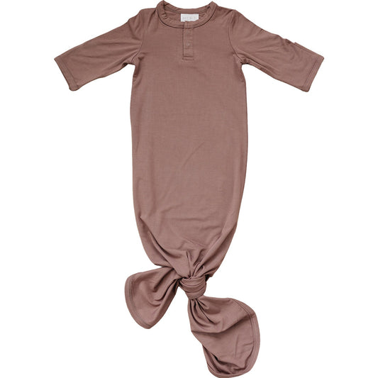 bamboo knot gown // plum