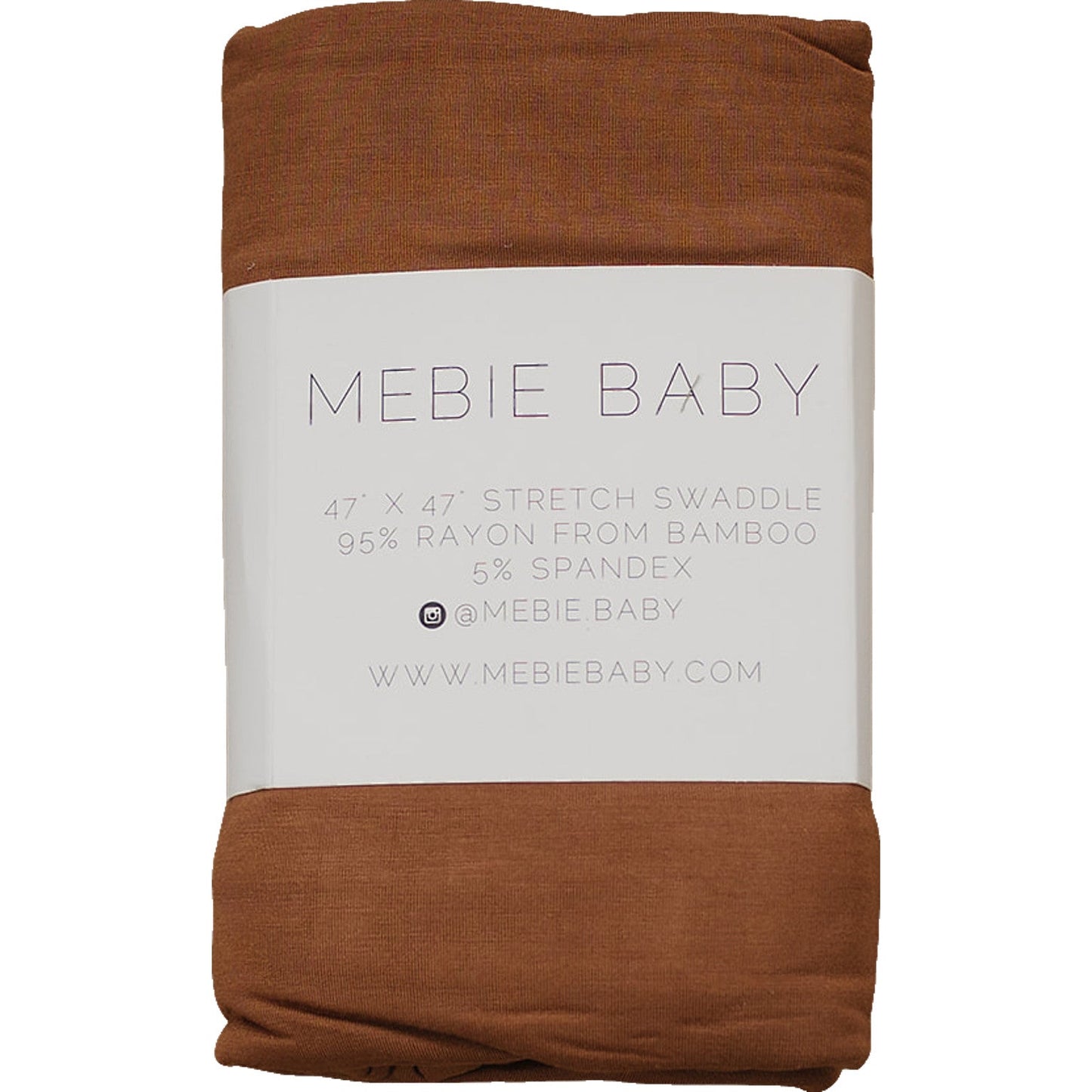 bamboo stretch swaddle // rust