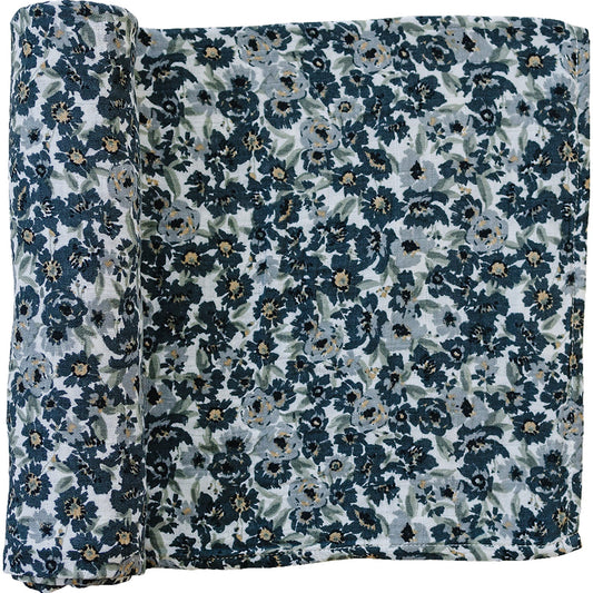 muslin swaddle blanket // liberty floral