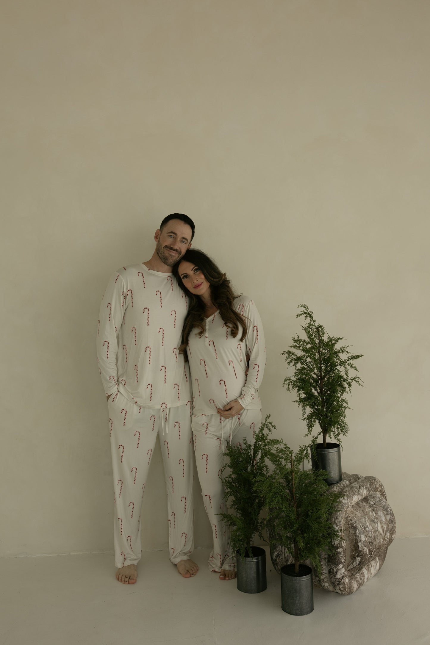 men’s bamboo pajamas // candy cane (*comes in family matching*)
