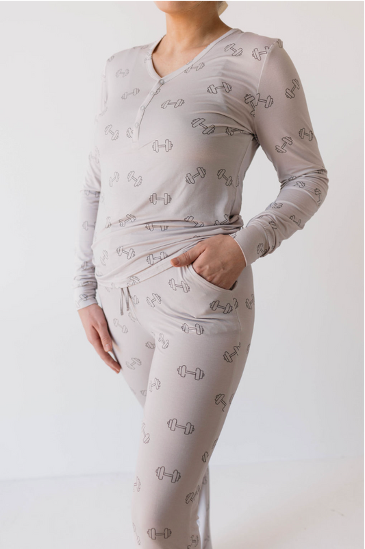women's bamboo pajamas // arm day