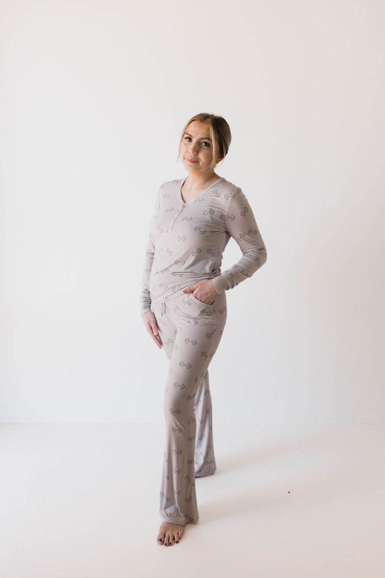 women's bamboo pajamas // arm day