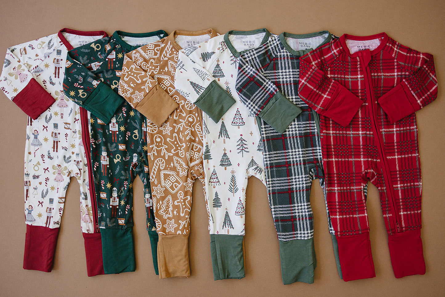red nutcracker bamboo pajamas // ZIPPY