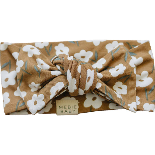 bamboo head wrap // mustard floral