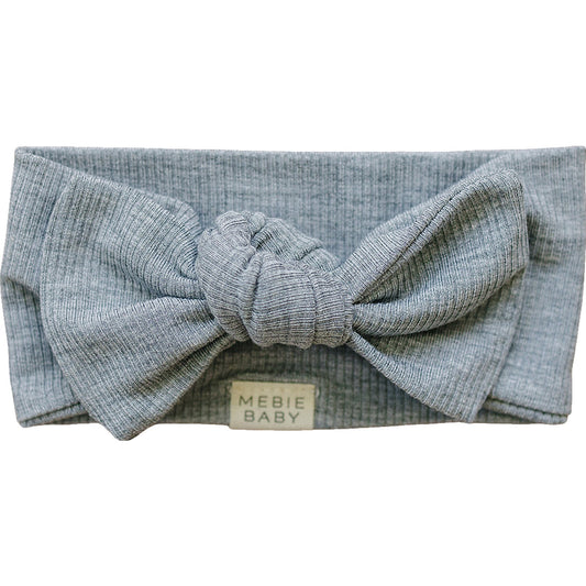 bamboo head wrap // heather grey ribbed
