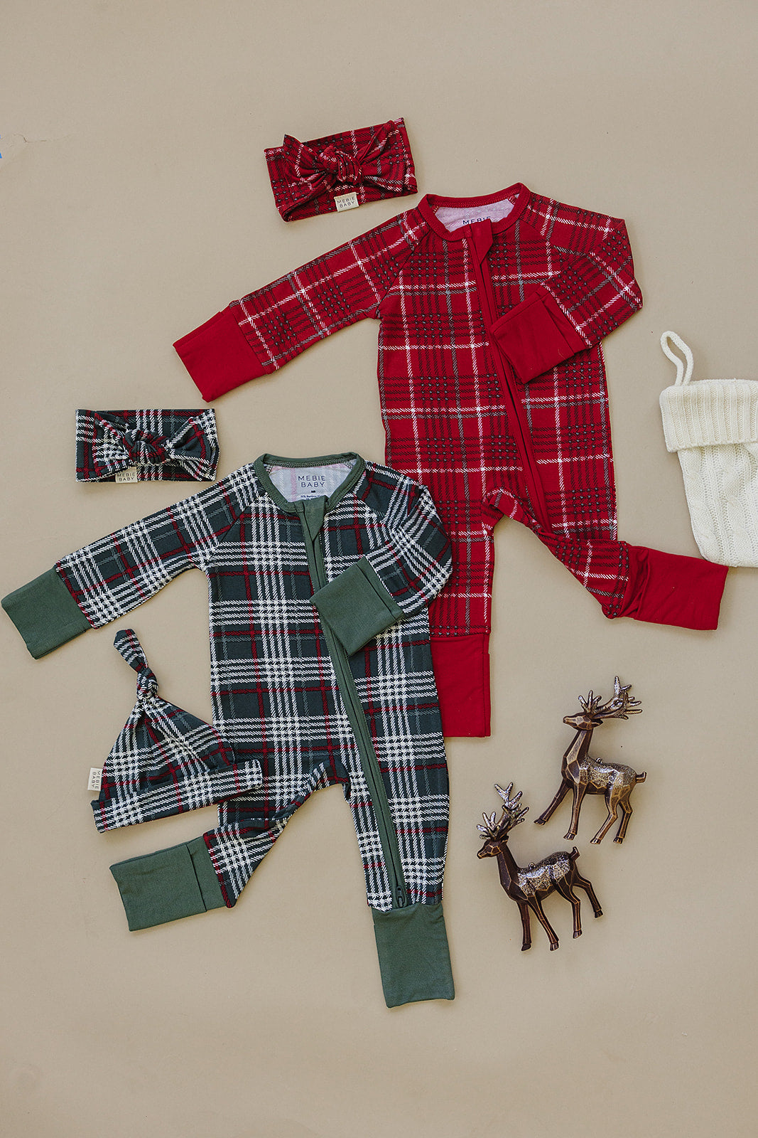 red plaid bamboo pajamas // ZIPPY