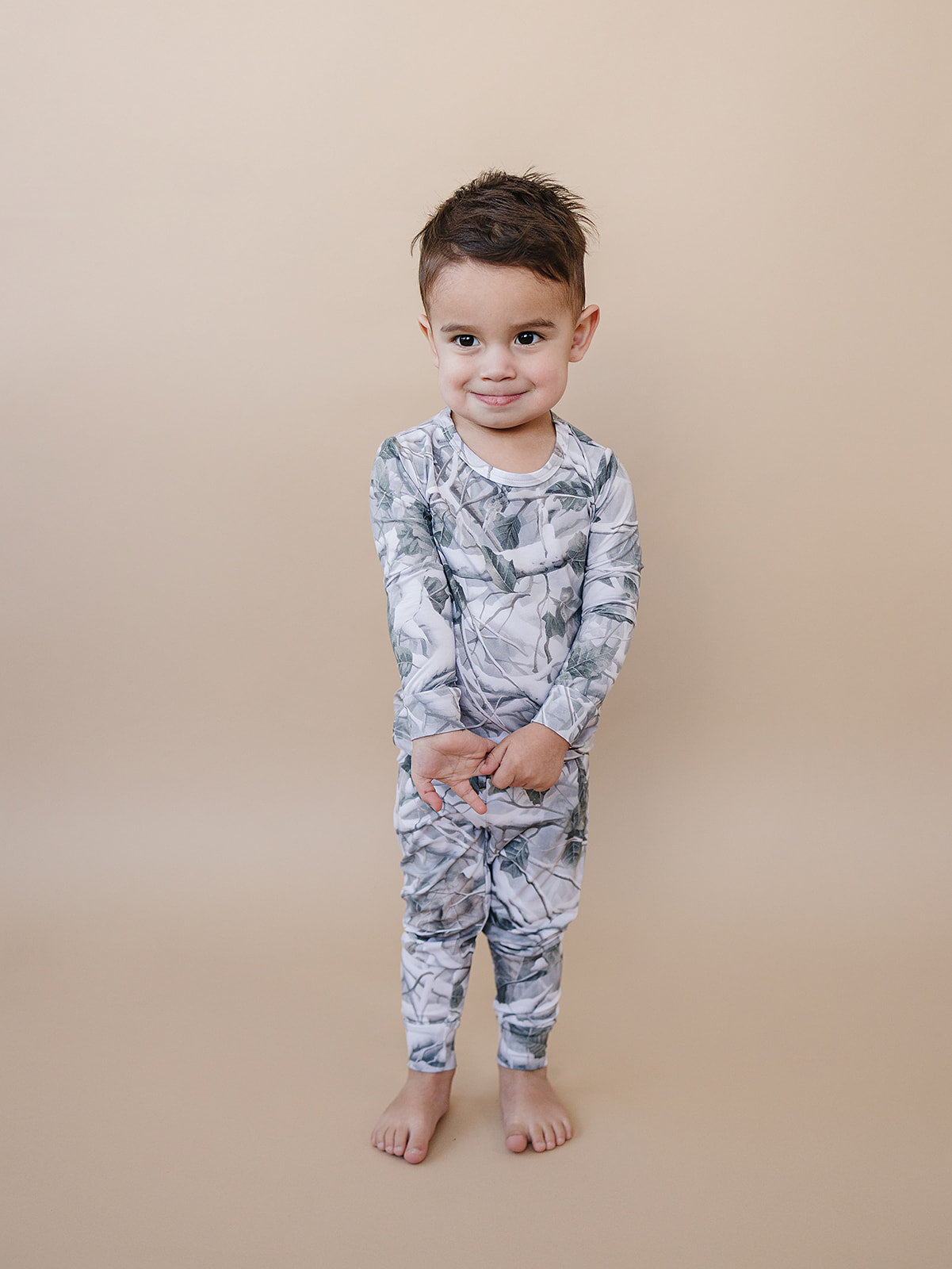 camo bamboo pajamas // LONG-SLEEVE TWO-PIECE SET