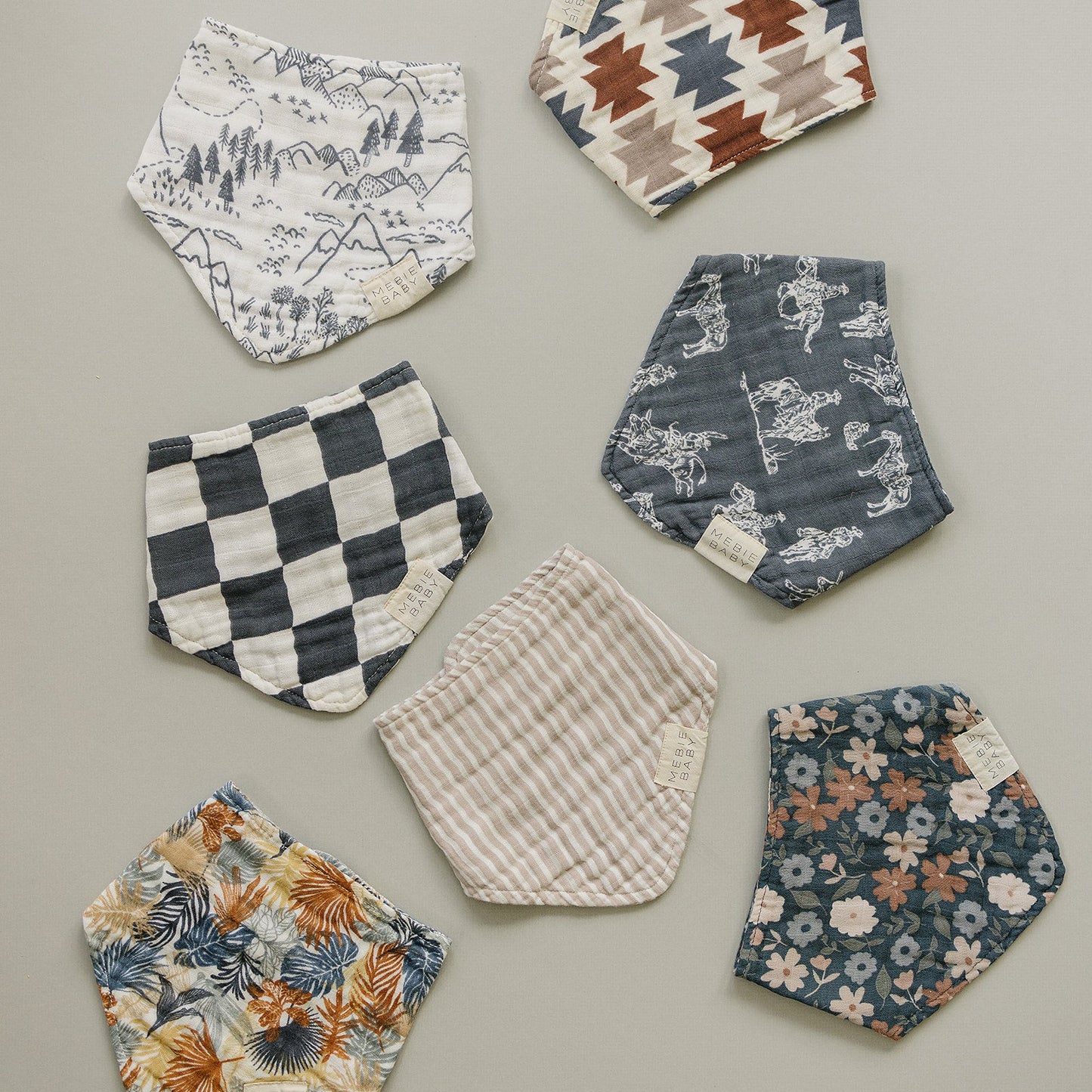 muslin bib // paradise palms