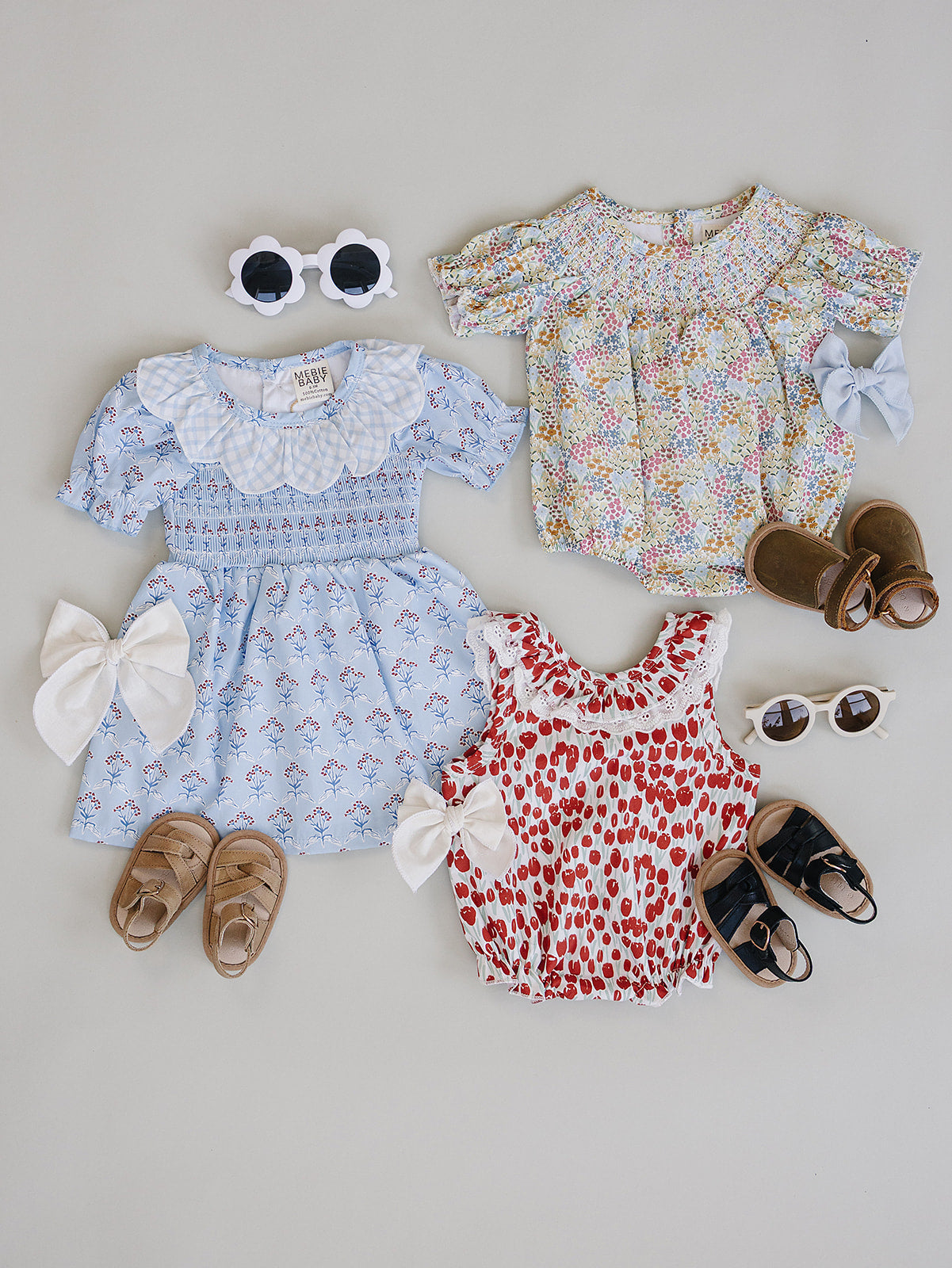 summer meadow bubble romper
