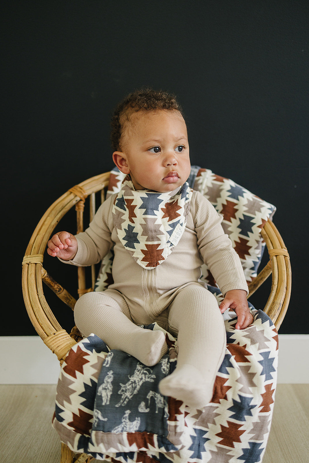 muslin quilt // western aztec + wild west