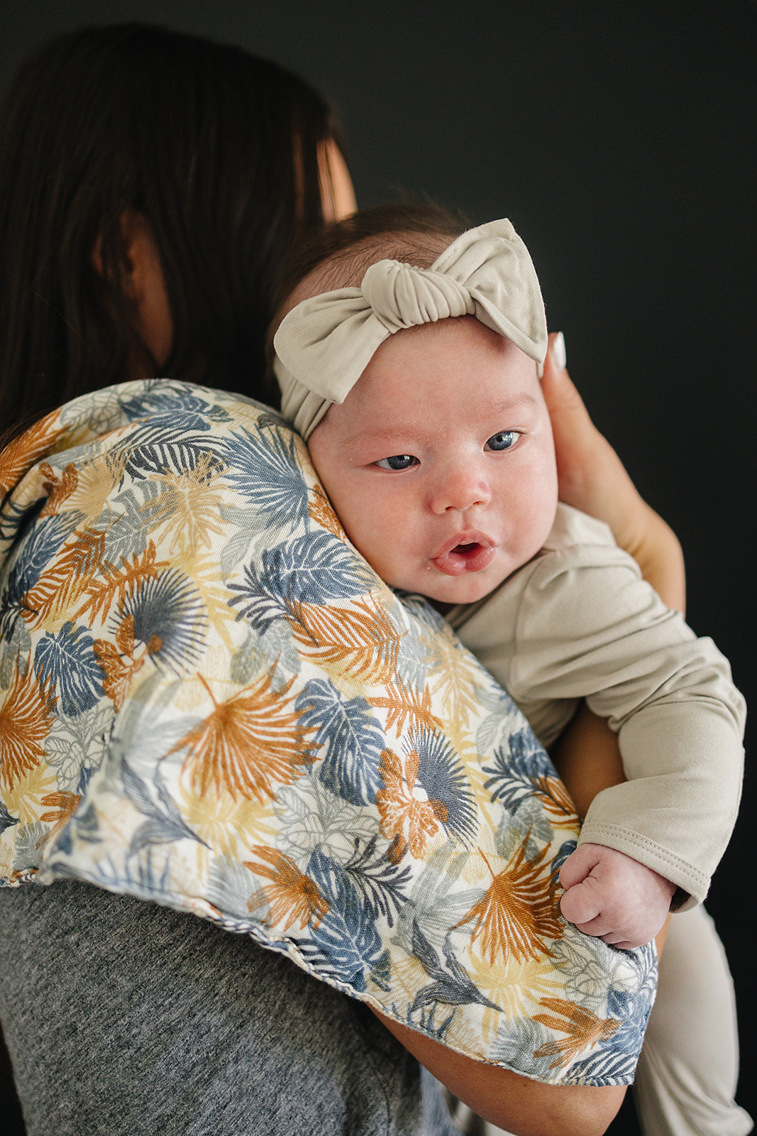 muslin burp cloth // paradise palms