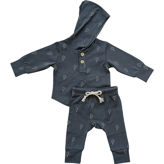 lightning bolt hooded set