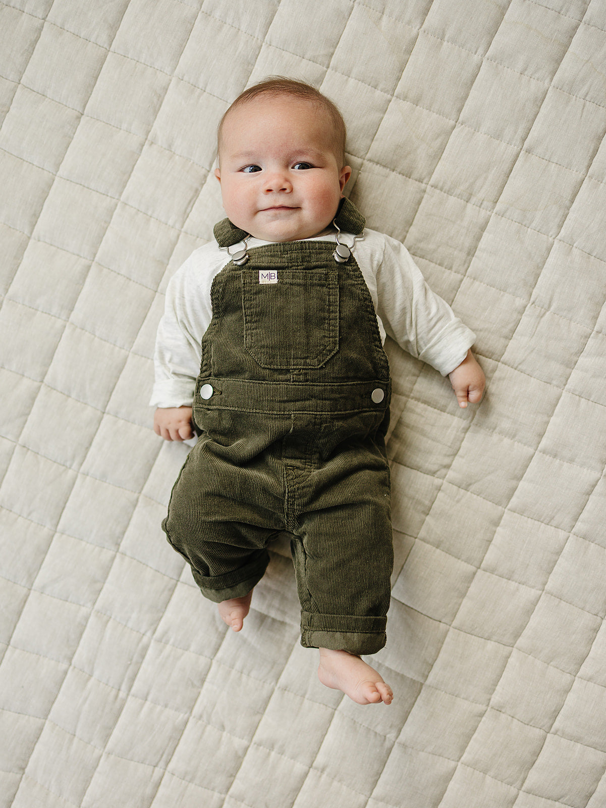 green corduroy overalls