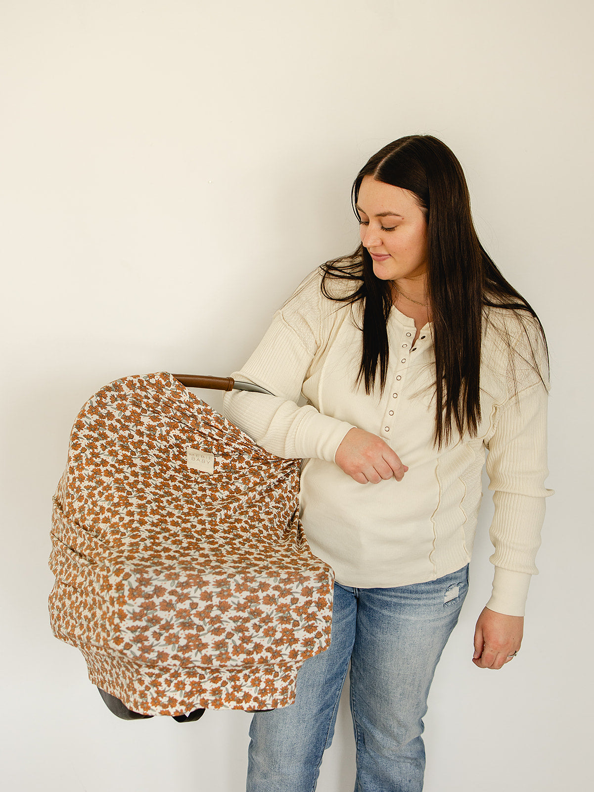 bamboo multi-use cover // cream magnolia